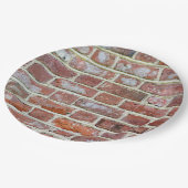 Old Brick Wall Papieren Bordje (Gekanteld)