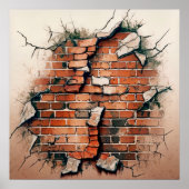 Old Brick Wall Poster (Voorkant)