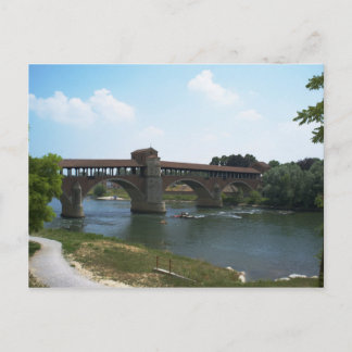Old Bridge Pavia Briefkaart