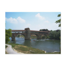 Old Bridge Pavia Briefkaart