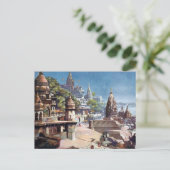 Old Briefkaart - Benares (Varanasi), India (Staand voorkant)