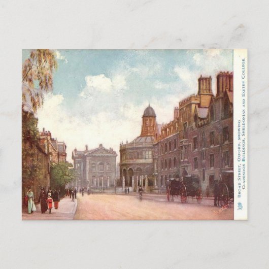 Old Briefkaart - Broad Street, Oxford (Voorkant)