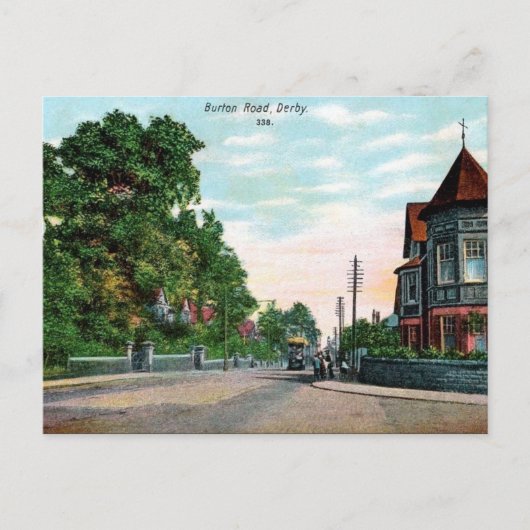 Old Briefkaart - Buxton Road, Derby (Voorkant)