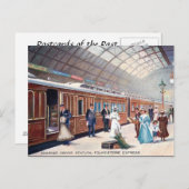 Old Briefkaart - Charing Cross Station, Londen (Voorkant / Achterkant)