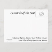 Old Briefkaart - Charing Cross Station, Londen (Achterkant)