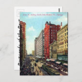 Old Briefkaart - Chicago, Illinois (Voorkant / Achterkant)