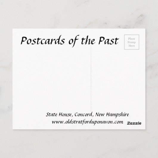 Old Briefkaart - Concord, New Hampshire (Achterkant)