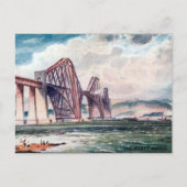 Old Briefkaart - Forth Bridge, Schotland (Voorkant)