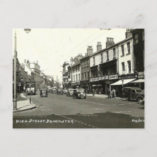Old Briefkaart - High Street, Doncaster, Yorkshire
