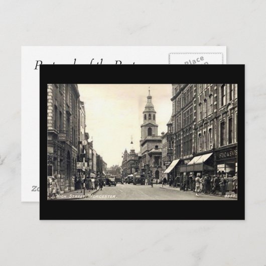 Old Briefkaart - High Street, Worcester (Voorkant / Achterkant)