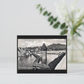 Old Briefkaart - Kapellbrucke, Lucerne, Zwitserlan (Staand voorkant)