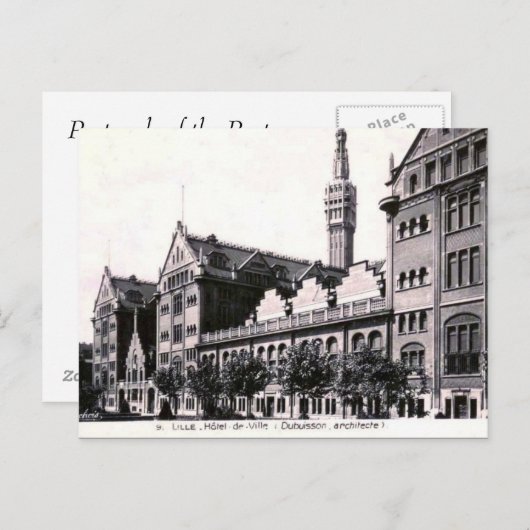 Old Briefkaart - Lille, Frankrijk (Voorkant / Achterkant)