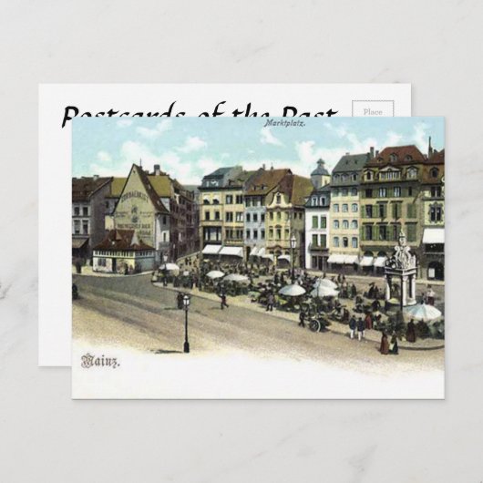 Old Briefkaart - Mainz, Duitsland (Voorkant / Achterkant)