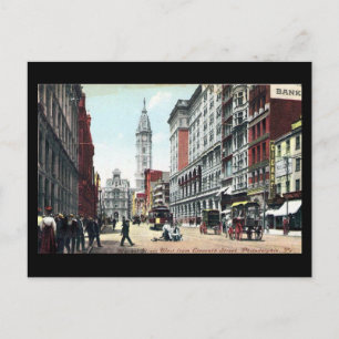 Old Briefkaart, Market St, Philadelphia, in 1909 Briefkaart