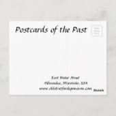 Old Briefkaart - Milwaukee, Wisconsin, VS (Achterkant)