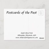 Old Briefkaart - Milwaukee, Wisconsin, VS (Achterkant)