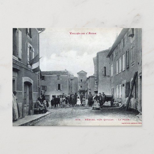 Old Briefkaart - Nébias, Aude, Frankrijk (Voorkant)
