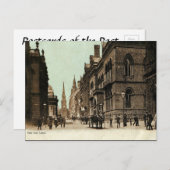 Old Briefkaart - Park Row, Leeds, Yorkshire (Voorkant / Achterkant)