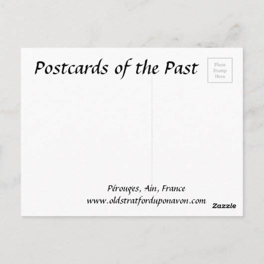 Old Briefkaart - Pérouges, Ain, Frankrijk (Achterkant)