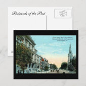 Old Briefkaart - Philadelphia, Broad Street (Voorkant / Achterkant)