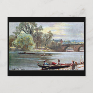 Old Briefkaart - River Dee, Chester, Engeland