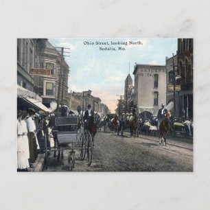Old Briefkaart - Sedalia, Missouri, Verenigde Stat