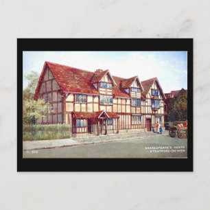 Old Briefkaart - Shakespeare's Birthplace, Stratfo