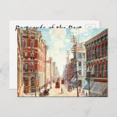 Old Briefkaart - Sparks St, Ottawa, Canada (Voorkant / Achterkant)