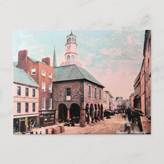 Old Briefkaart - Tholsel, Kilkenny, Ierland (Voorkant)