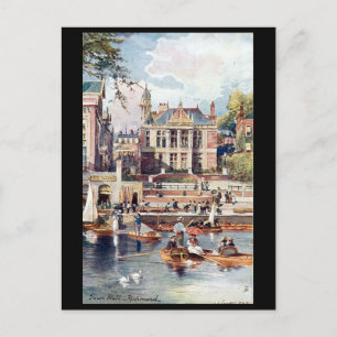 Old Briefkaart - Town Hall, Richmond, Londen.