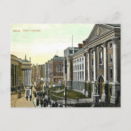 Old Briefkaart - Trinity College, Dublin (Voorkant)