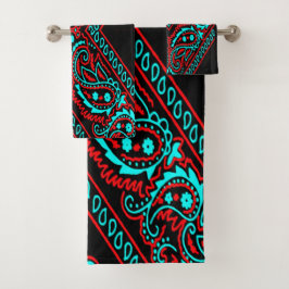 Old Brown Bandana 6 versie 2 Bad Handdoek