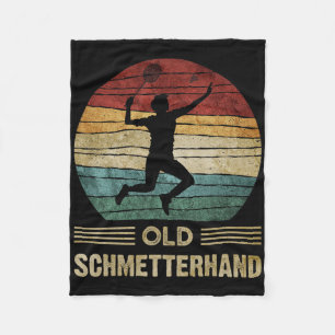 Old Butterhand Dminton Shuttle Grappig Fleece Deken