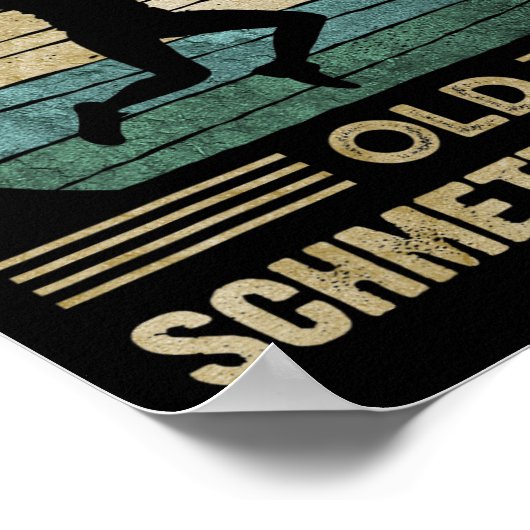 Old Butterhand Dminton Shuttle  Grappig Poster (Hoek)