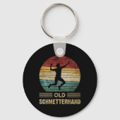 Old Butterhand Dminton Shuttle Grappig Sleutelhanger (Voorkant)