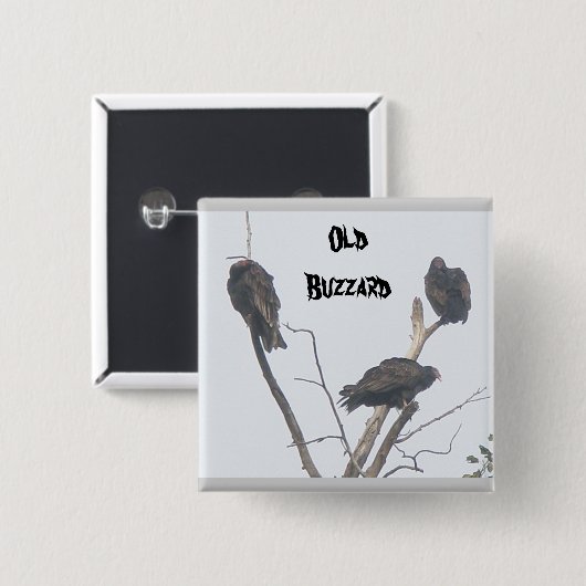 Old Buzzard Button (Voorkant /achterkant)