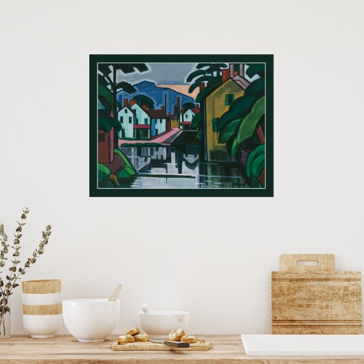 "Old Canal Port" art poster (Keuken)