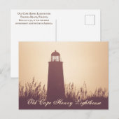 Old Cape Henry Lighthouse - Virginia Beach, VA Briefkaart (Voorkant / Achterkant)
