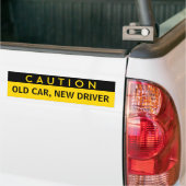Old Car, New Driver Funny Bumpersticker (Op Truck)