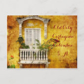 Old Cartagena Post Card Briefkaart (Voorkant)