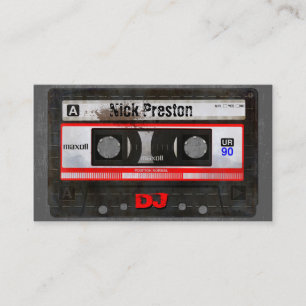 Old Cassette DJ Visitekaartje