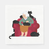 Old Cat Lady Servet (Voorkant)