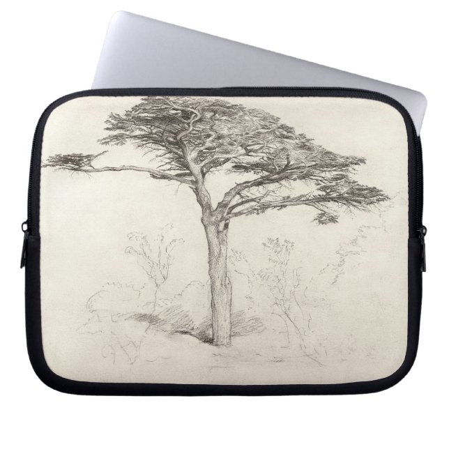 Old Cedar Tree in Botanic Garden, Chelsea, 1854 (p Laptop Sleeve (Voorkant)