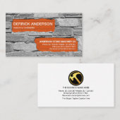 Old Cement Wall New Brickwork Brick Laying Visitekaartje (Voorkant / Achterkant)