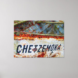 Old Chetzemoka Boat 2 Canvas Afdruk