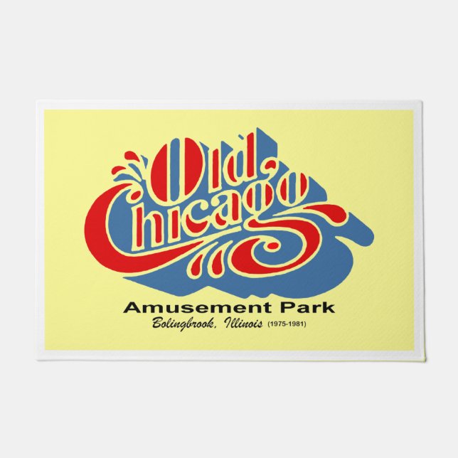 Old Chicago Amusement Park, Bolingbrook, Illinois Deurmat (Voorkant)