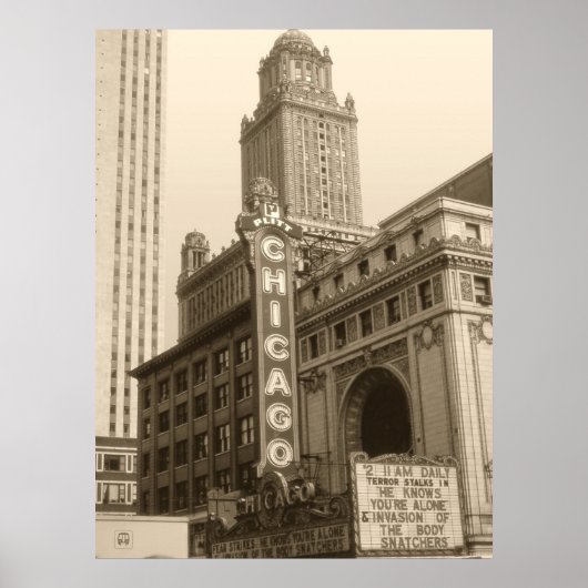 Old Chicago Photo Art Print (Voorkant)