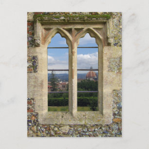 Old Church Window Briefkaart