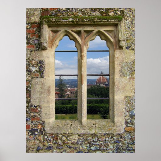 Old Church Window Poster (Voorkant)