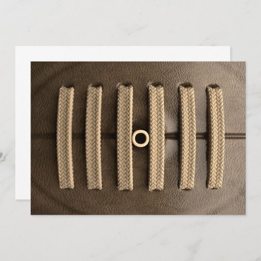 Old Classic Retro Rugby Ball (Voorkant / Achterkant)